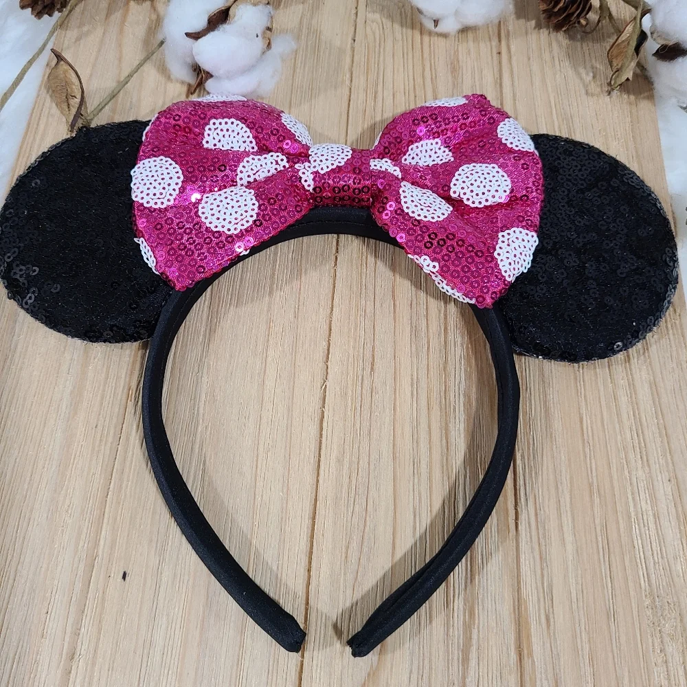 🐭🐭NEW🐭🐭ADORABLE!! MINNI MOUSE EARS Headband in PINK